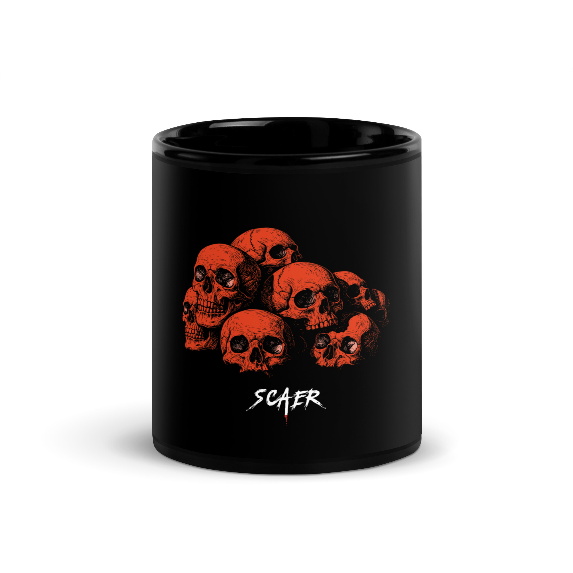 Mug brillant noir RedSkull – Image 2