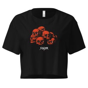 Crop top Red Skulls