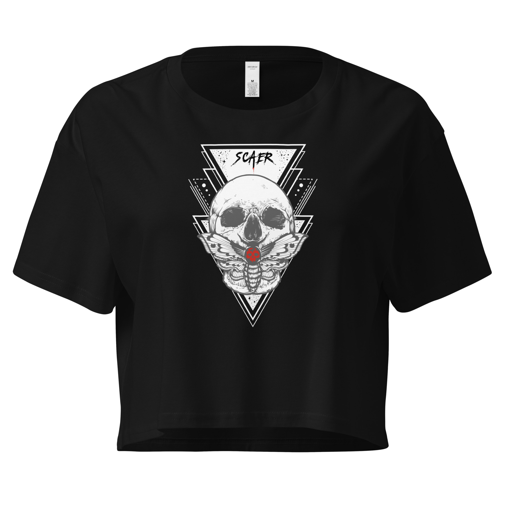 Crop top Skull&Butterfly