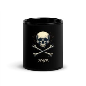 Mug brillant noir Skull&Bones
