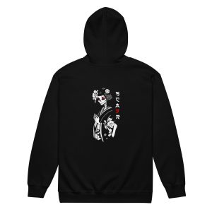 Sweat à capuche Zippé Skull&Geisha