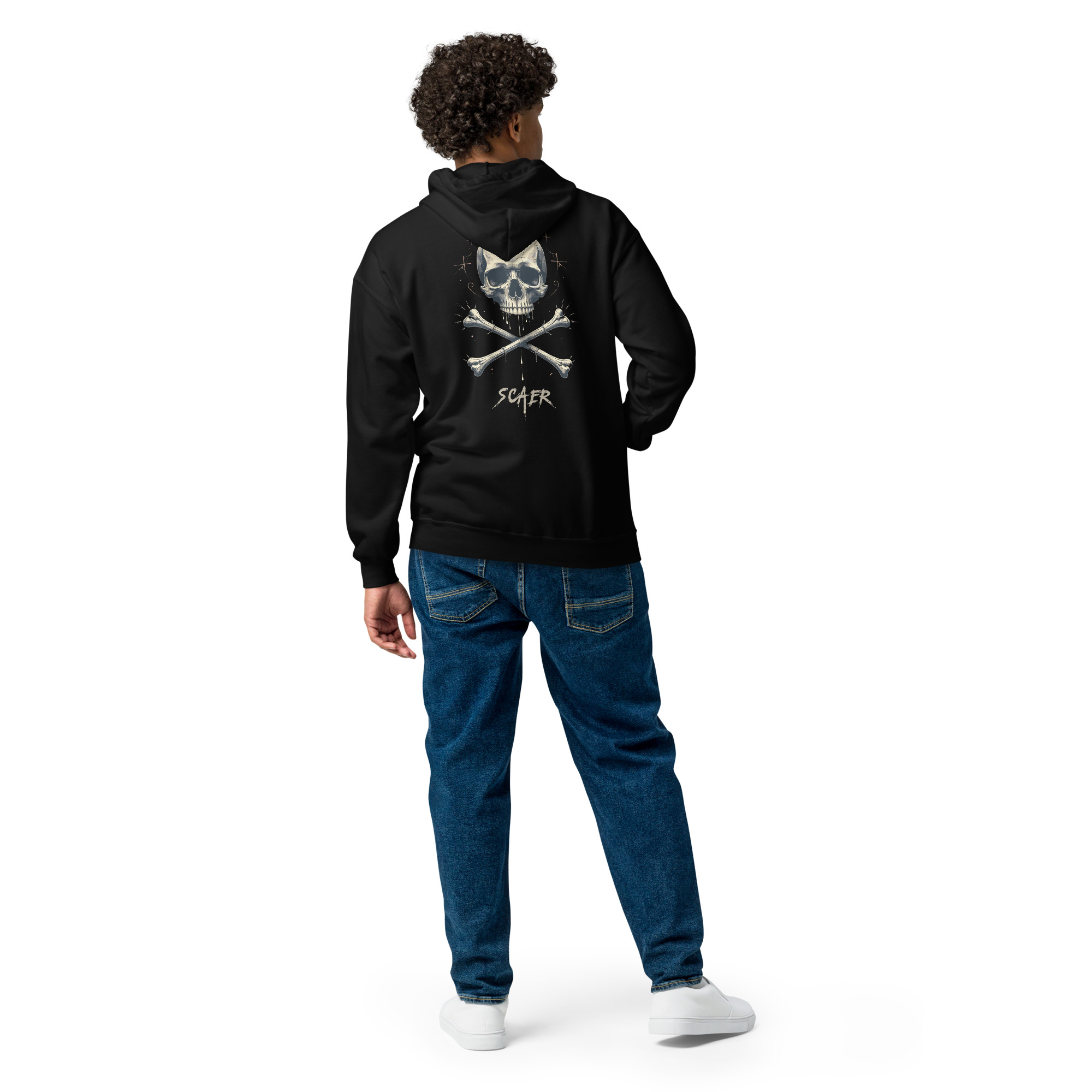 Sweat à capuche zippé Skull&Bones – Image 3