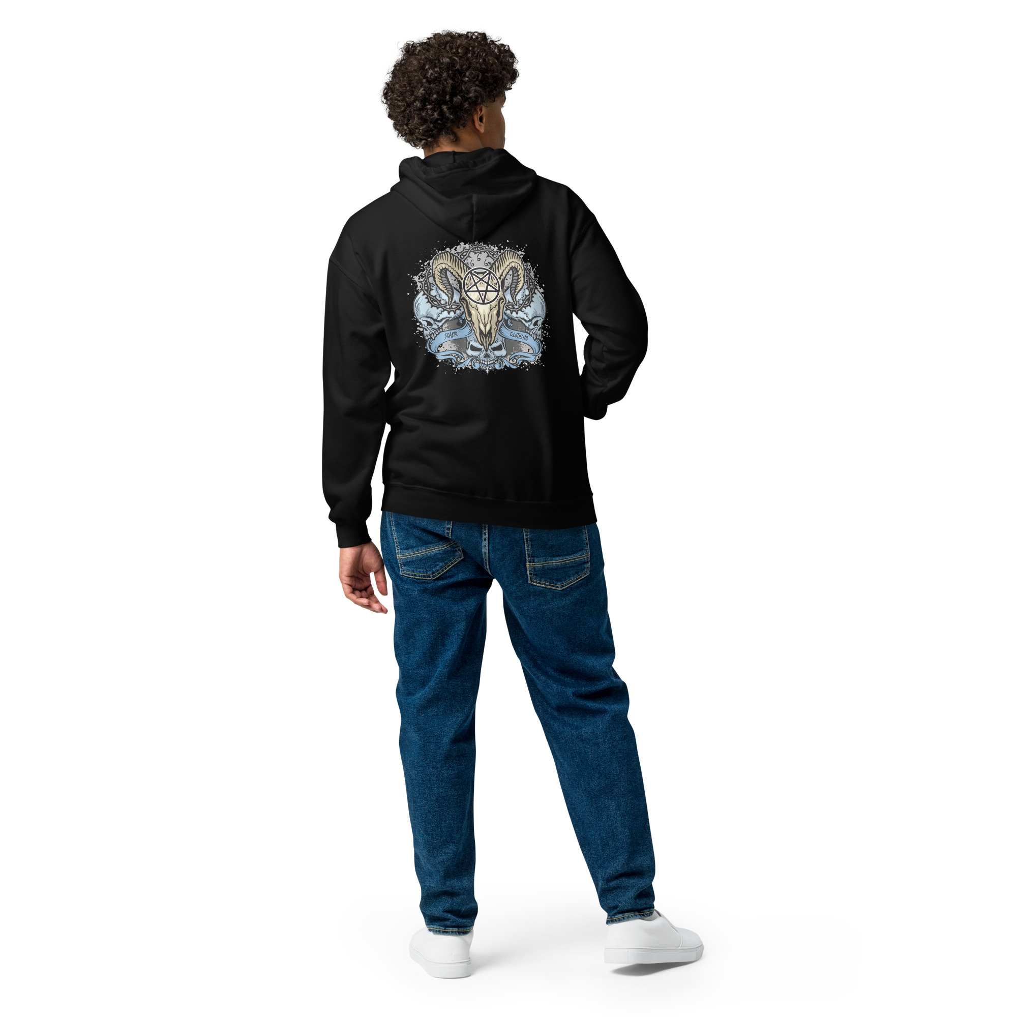 Sweat à capuche zippé 666 – Image 4