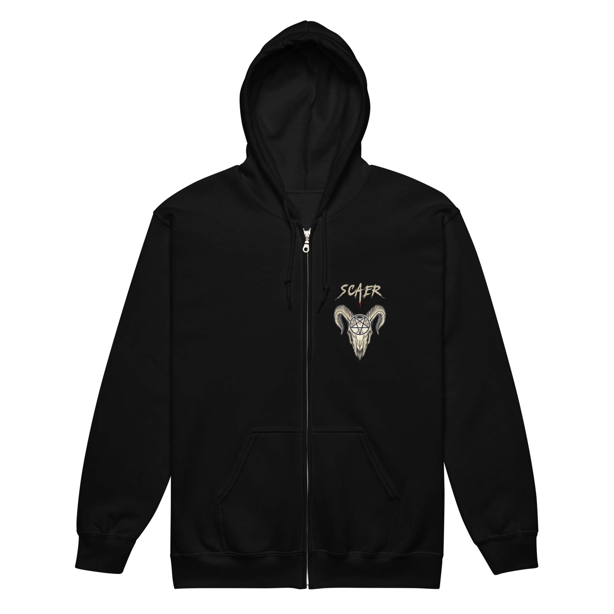 Sweat à capuche zippé 666 – Image 2