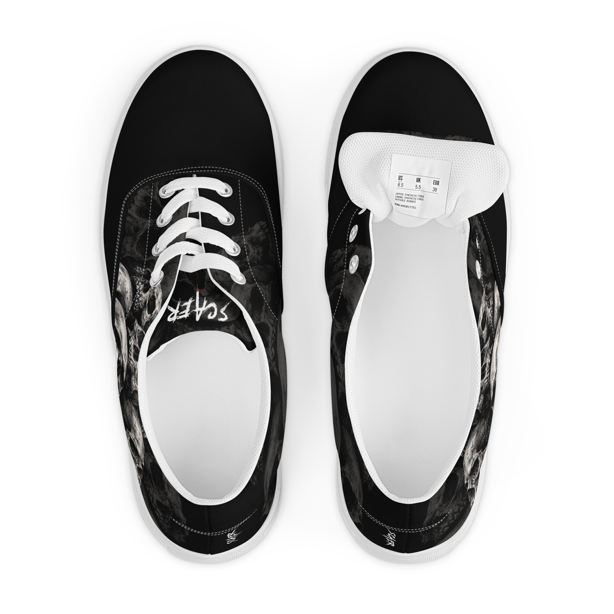 Tennis en toile Skullz - White – Image 5