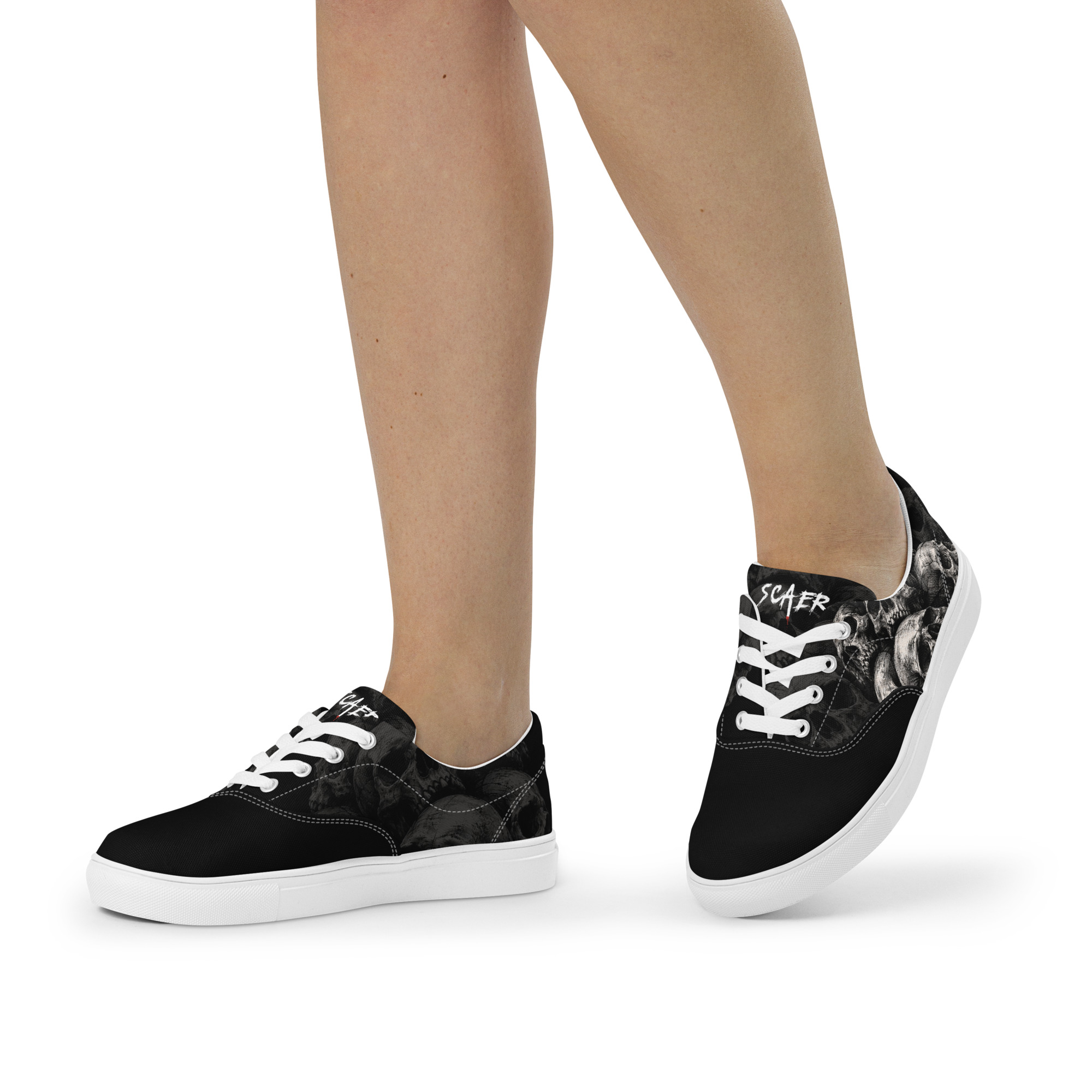Tennis en toile Skullz - White – Image 7