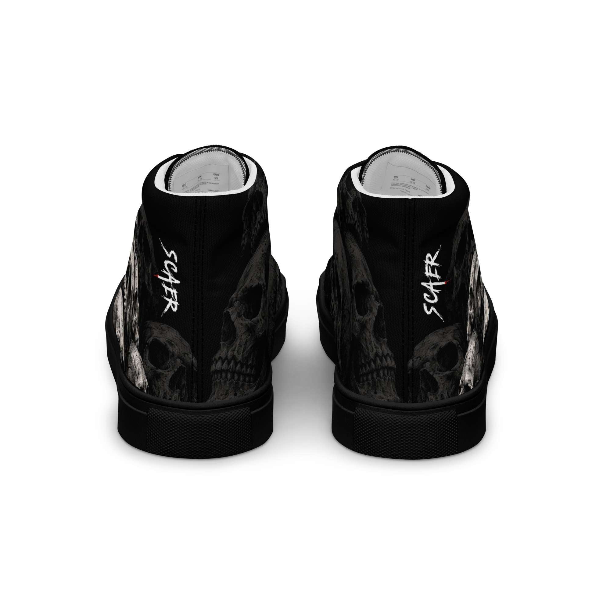 Baskets hautes en toile Skullz – Image 3