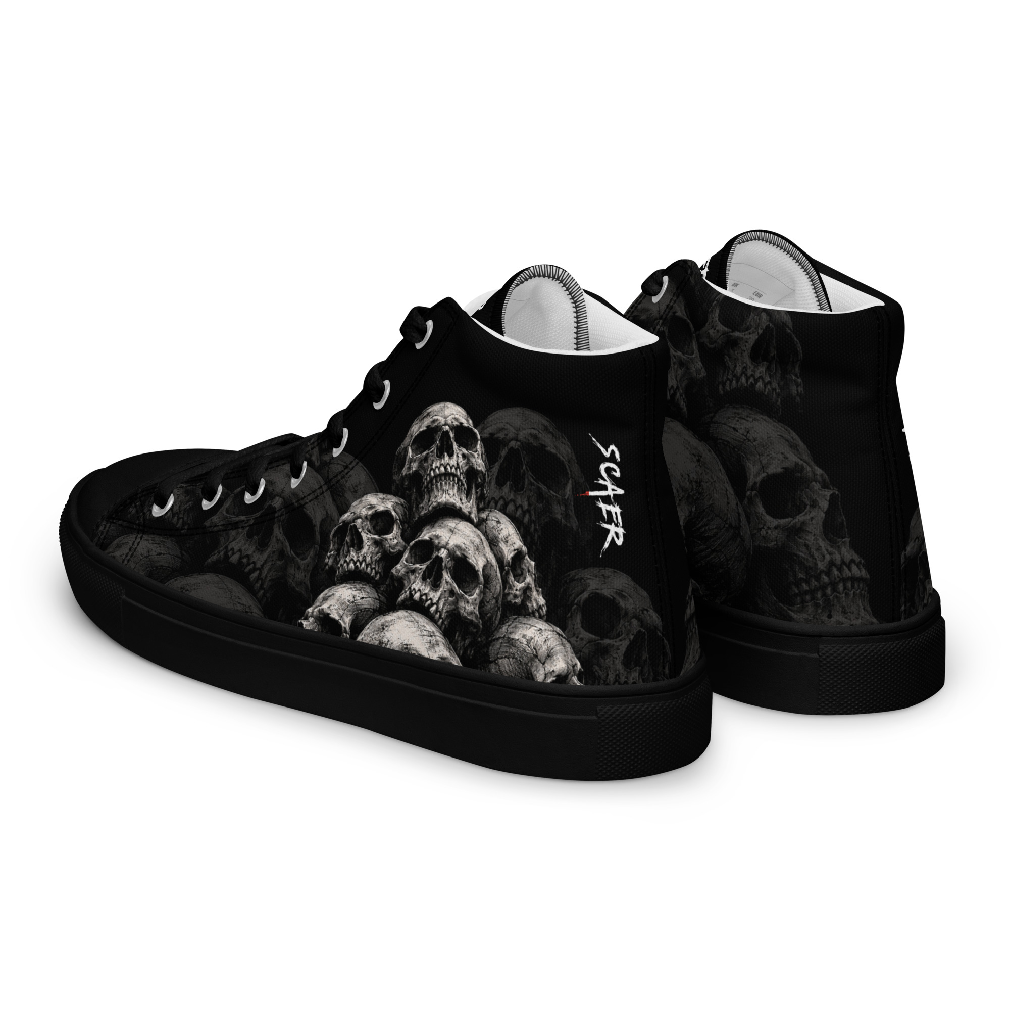 Baskets hautes en toile Skullz – Image 4